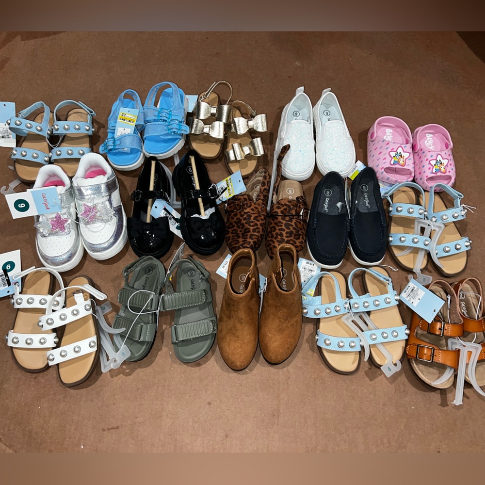 Stylish Kids Sandals and Sneakers. All toddler size 9 $12 each or $170 for all
